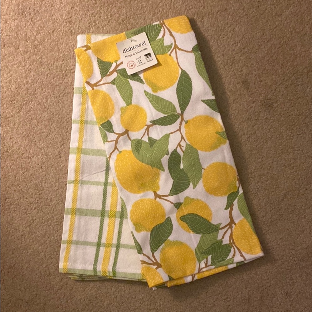 Yellow and Green Patterned Item